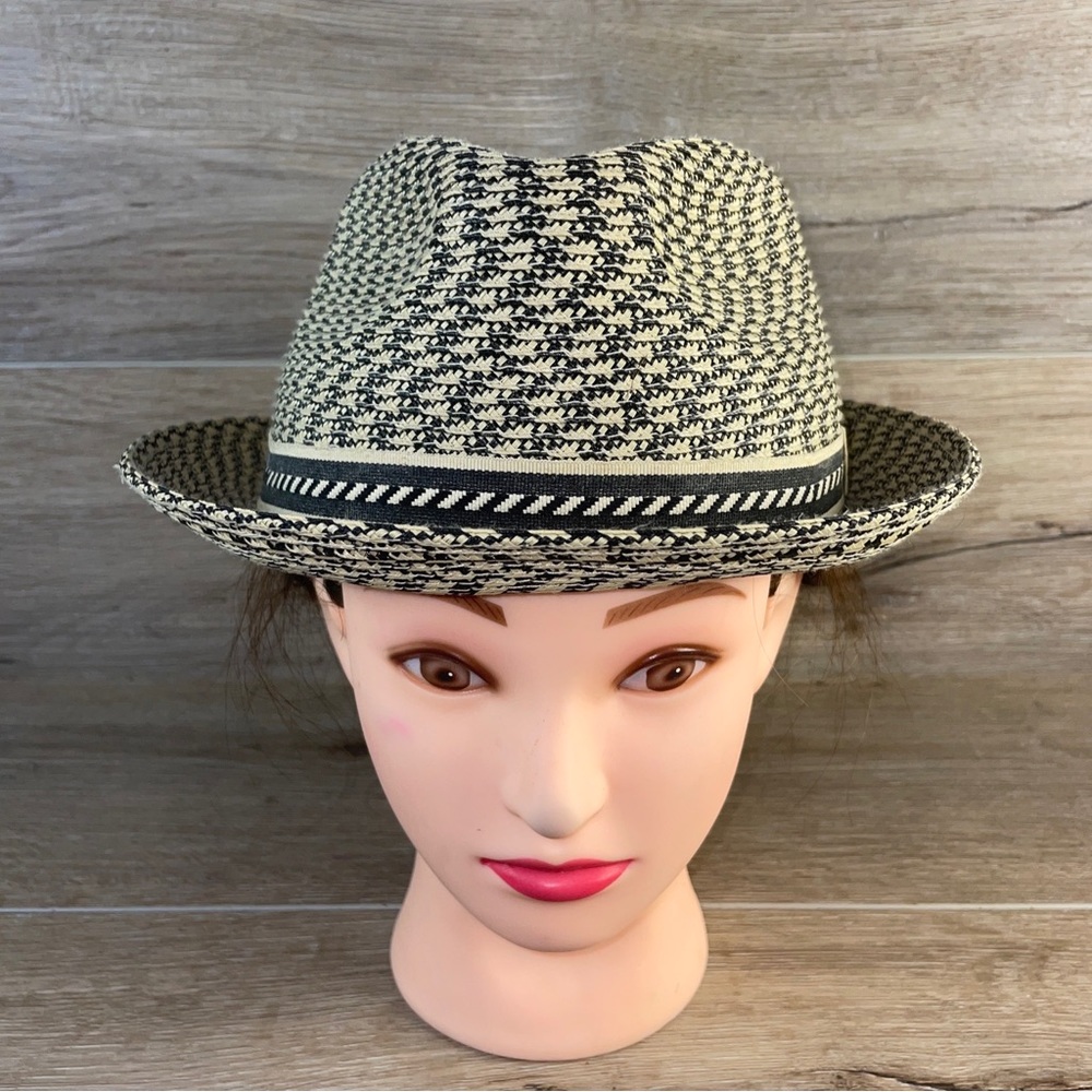 Bailey of Hollywood BREED Men's Braided Fedora Hat Black/Tan What's on Your Mind - Picture 3 of 9